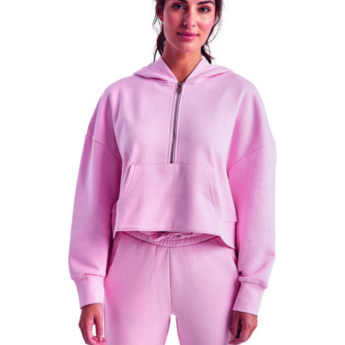 Ladies' Alice Half-Zip Hooded Sweatshirt Thumbnail