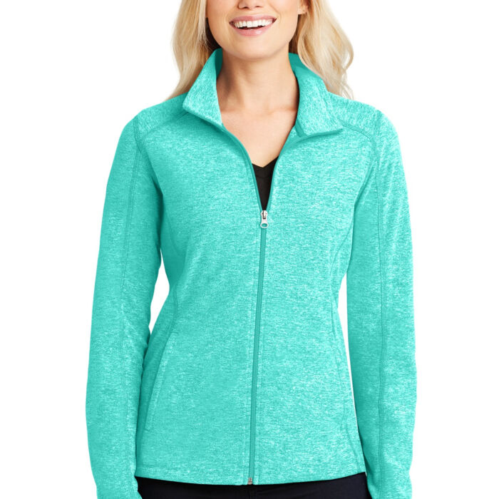 Women's Heather Microfleece Full Zip Jacket Thumbnail