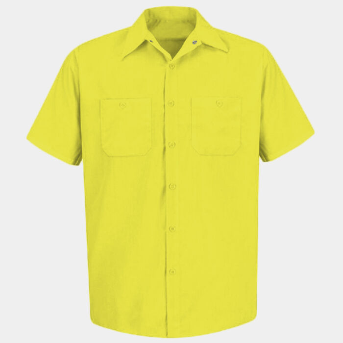 Men's Tall Enhanced Visibility Short Sleeve Work Shirt Thumbnail