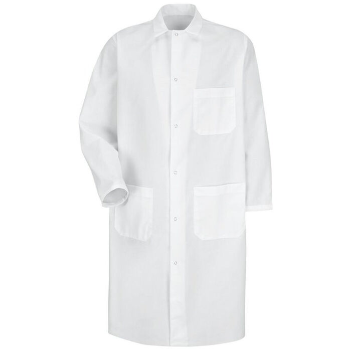 Unisex Butcher Coat with Exterior Chest Pocket Thumbnail