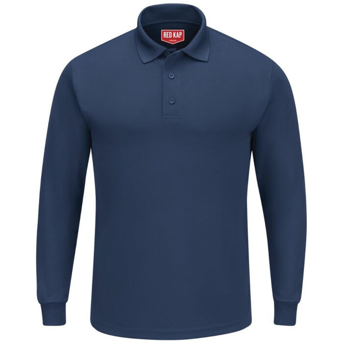 Men's Long Sleeve Performance Knit Polo Thumbnail