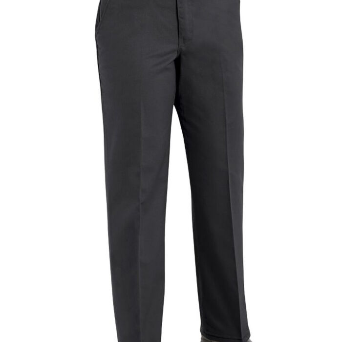 Women's Extended Sizes Plain Front Cotton Pants Thumbnail