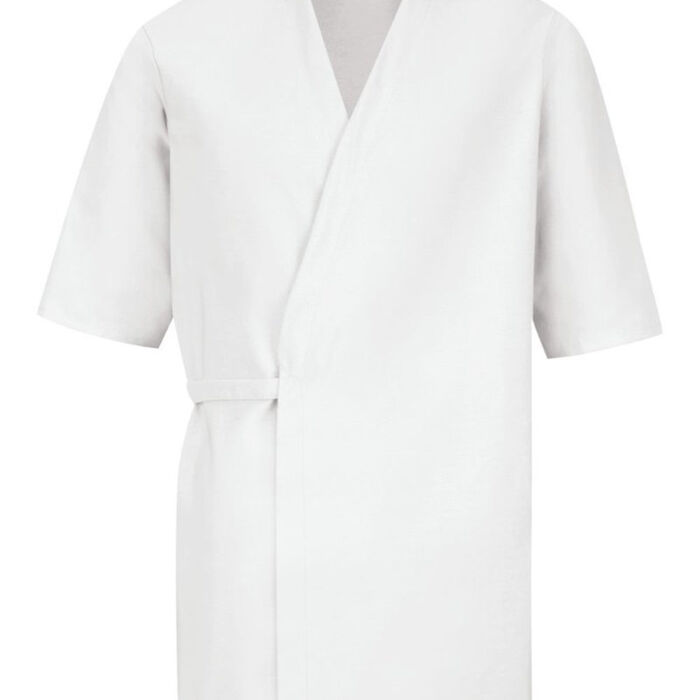 Men's Collarless Poplin Butcher Wrap Thumbnail